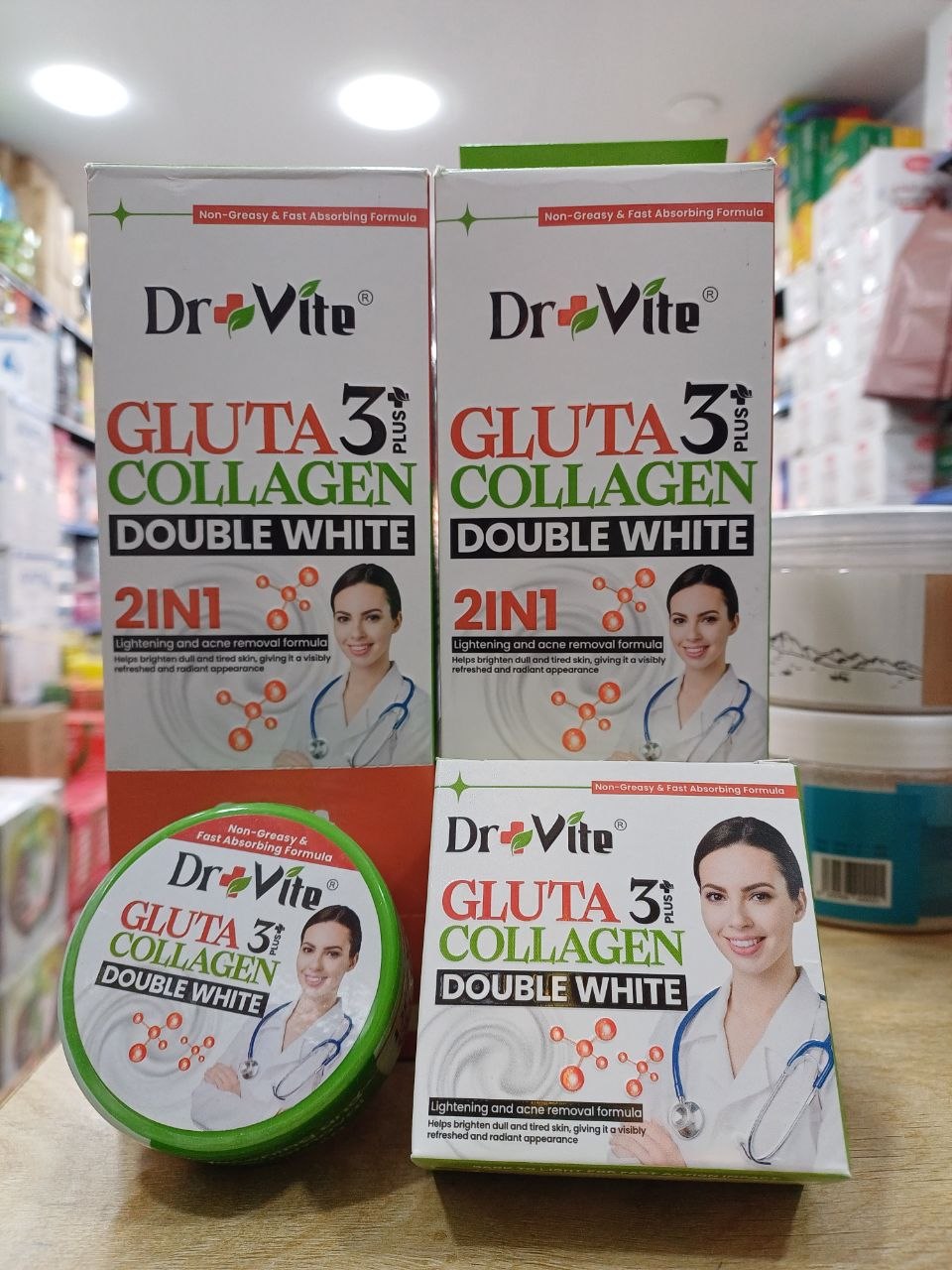 جلوتا 3+ كولاجين دبل وايت من Dr. Vite